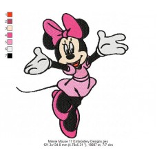 Minnie Mouse 17 Embroidery Designs
